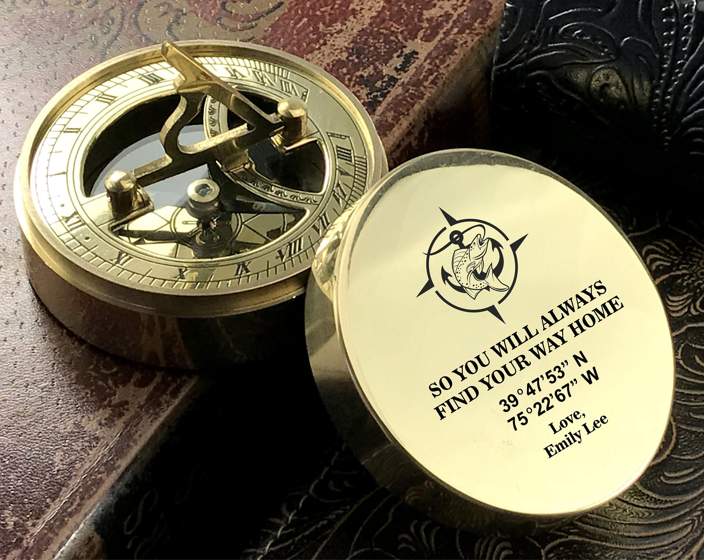 Personalized Engraved Compass