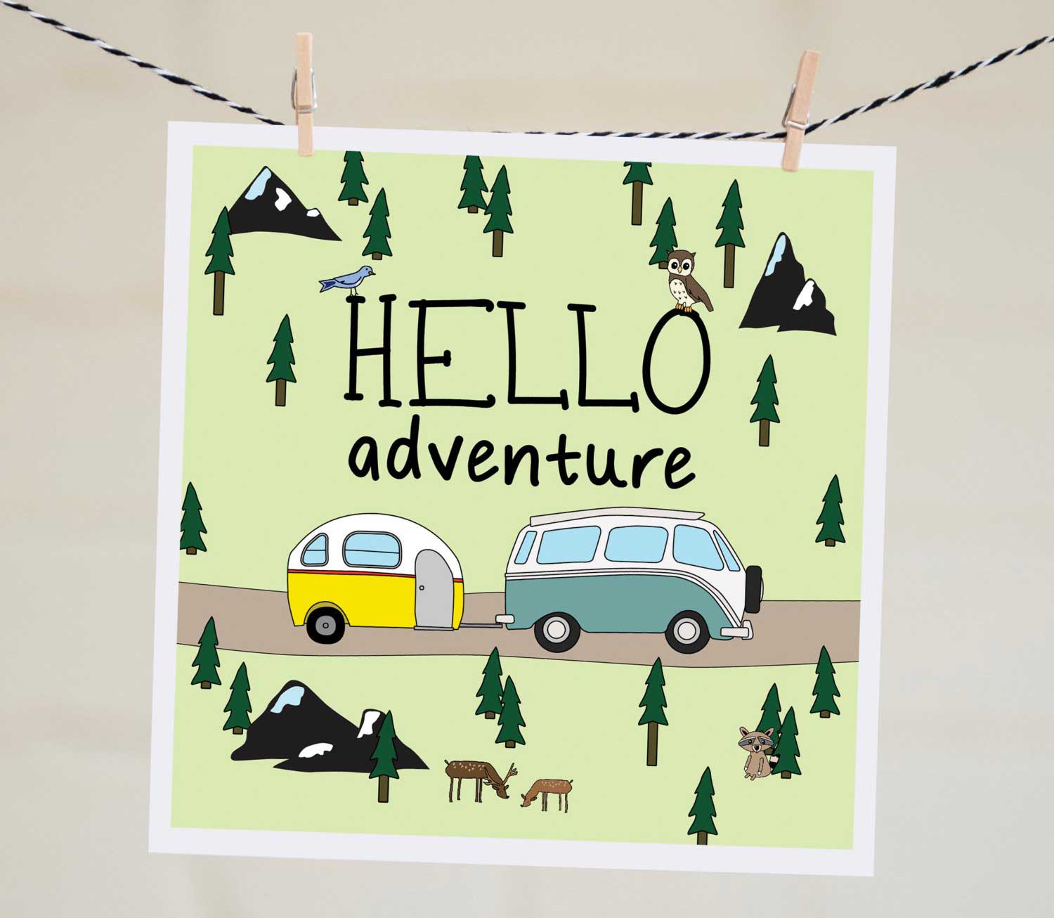 Hello Adventure Card