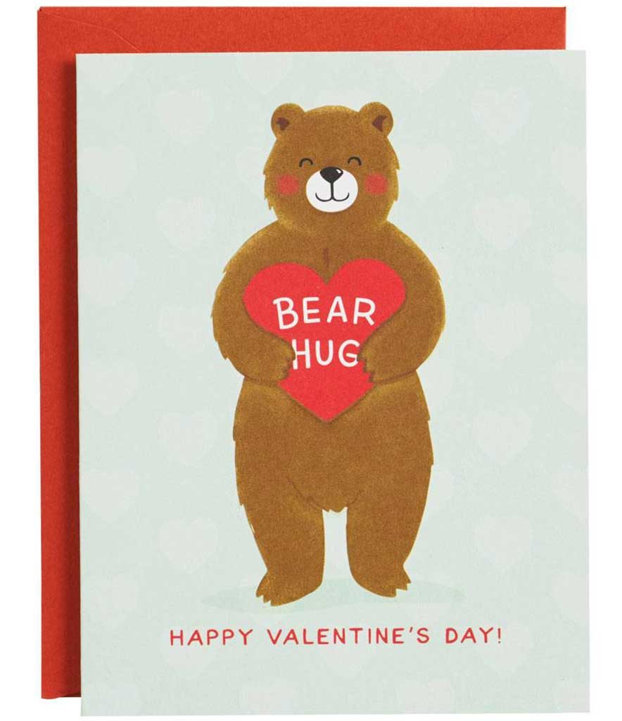 Bear Hug Valentine Card