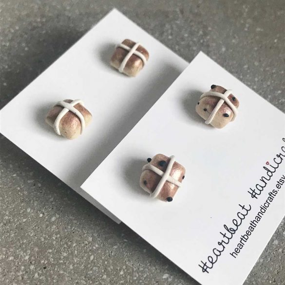 Hot Cross Buns Earrings